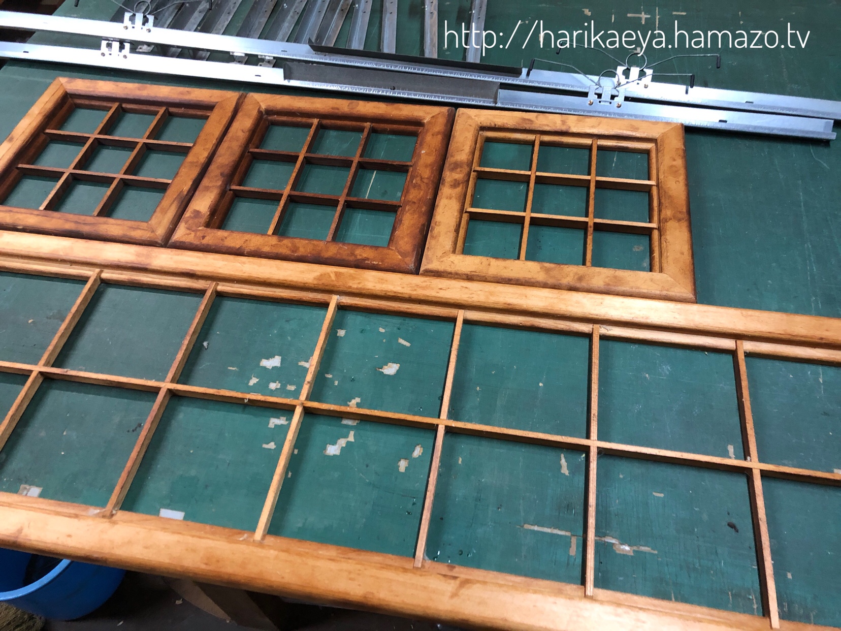 照明器具のカバー、障子張り替え